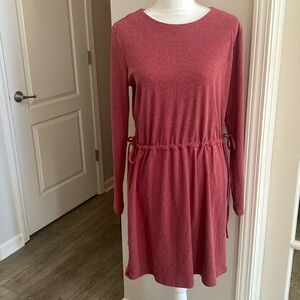 Charles Henry Burgundy Dress
